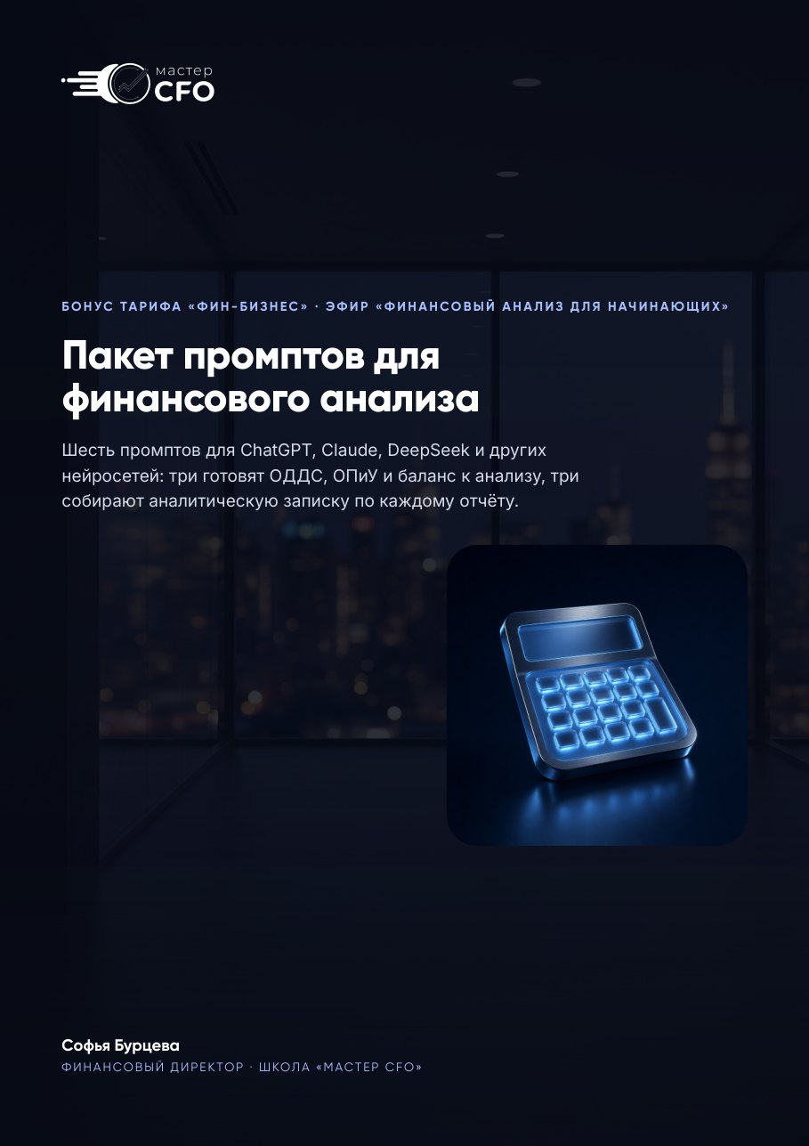 Пакет промптов для финансового анализа